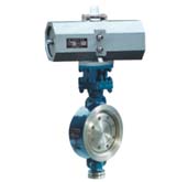 金屬密封氣動對夾蝶閥